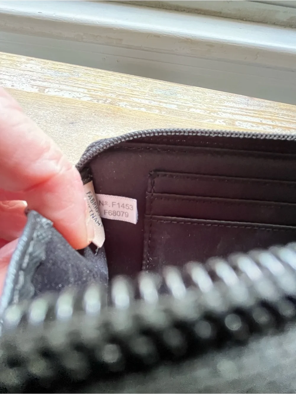 Coach Black Leather ID Wallet No. F1453
